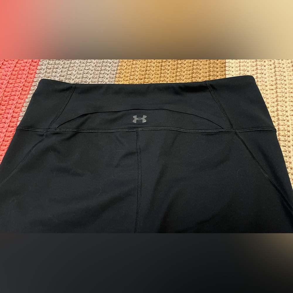Under Armour Set of Two Black Leggings; one cropped, one full length. Women’s XL - Picture 8 of 13